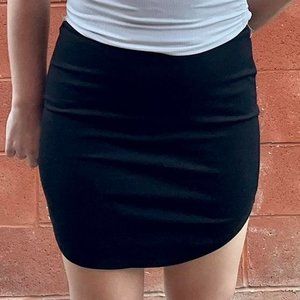Black Bodycon Mini Skirt